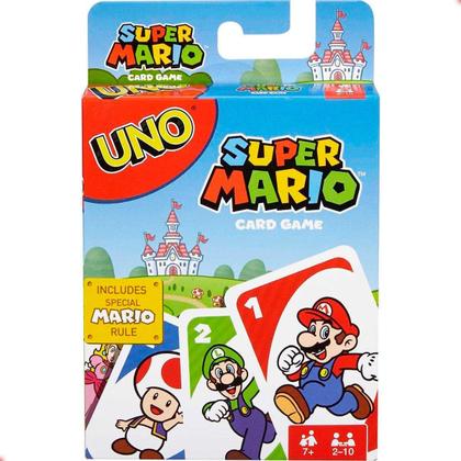 Imagem de Uno Super Mário Jogo De Cartas Mattel Português Original