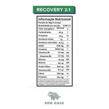 Imagem de Up Recovery 2:1 Creatina 3.000mg  Carboidrato Proteína Dobro 450g em pó frutas vermelhas Fonte de energia contribui força potência resistência fadiga 