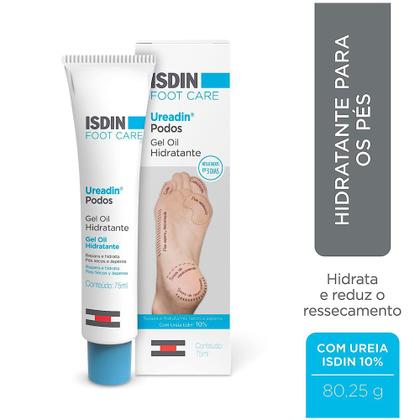 Imagem de Ureadin Podos Gel Oil Hidratante Isdin Foot Care Repara e Hidrata 80,25g