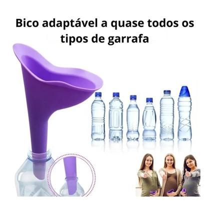 Imagem de Urinol Feminino Fazer Xixi Pé Funil Lavável Portátil