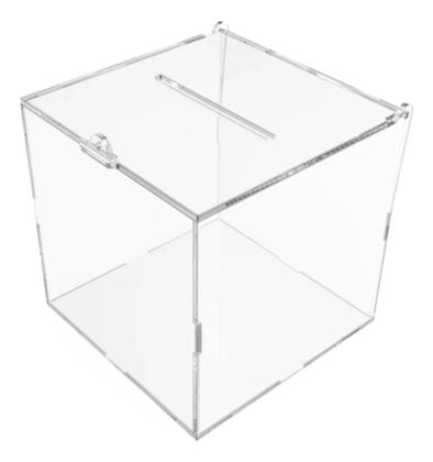 Imagem de Urna Caixa Em Acrilico Quadrada Para Sorteio