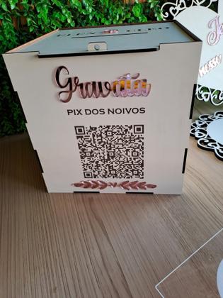 Imagem de urna casamento pix dos noivos