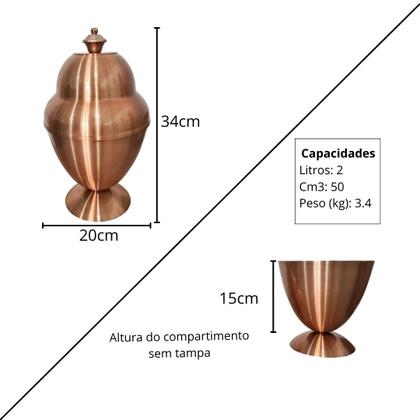 Imagem de Urna para Cinzas Cremação funeral em Aluminio - Preto Fosco