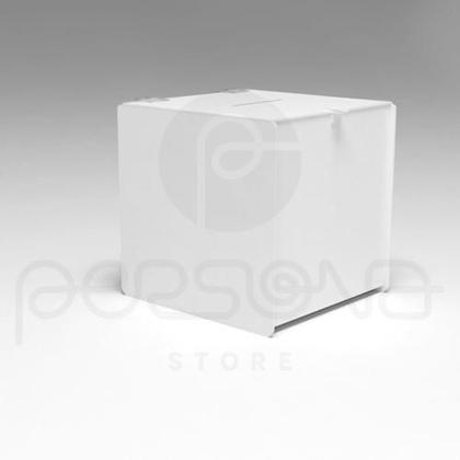 Imagem de Urna Quadrada Branca - 15cm