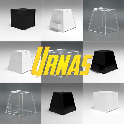 Imagem de Urna Quadrada Branca - 15cm