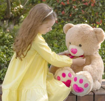 Imagem de Ursinho de pelúcia Tezituor Big Teddy Bear 36 polegadas com amor rosa