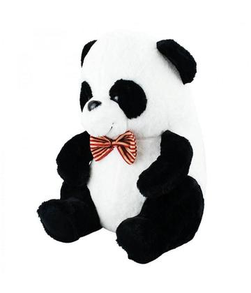 Imagem de Ursinho Panda Pelúcia Sentado com Gravata Borboleta 23cm
