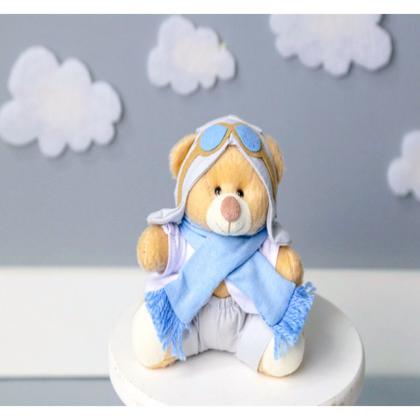 Imagem de URSO AVIADOR CLASSICO TEDDE 12 cm