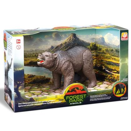 Imagem de Urso Brinquedo Animal Realista Articulado Em Vinil 21cm