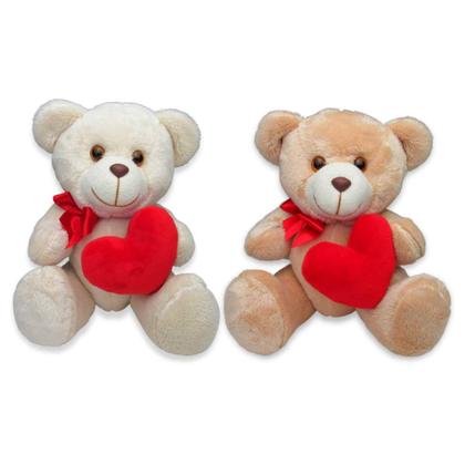 Imagem de Urso de Pelúcia com Coração Gigante  Surpreenda com Amor