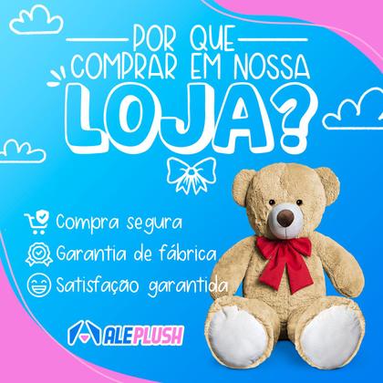 Imagem de Urso De Pelúcia Gigante Com Laço Antialérgico 1 Metro