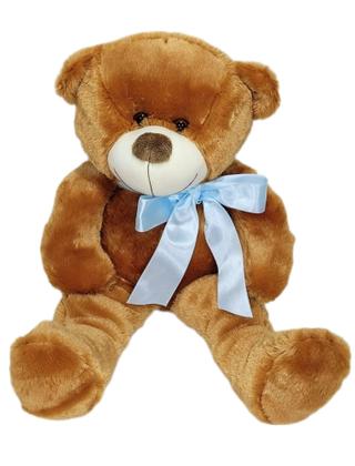 Imagem de Urso De Pelucia Macio Bicho 50cm Criança Presente Com Laço Várias Cores