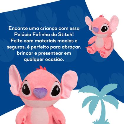 Imagem de Urso de Pelúcia Stitch Angel Filme Fofinho P Antialérgico