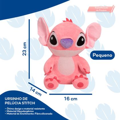 Imagem de Urso de Pelúcia Stitch Angel Filme Fofinho P Antialérgico