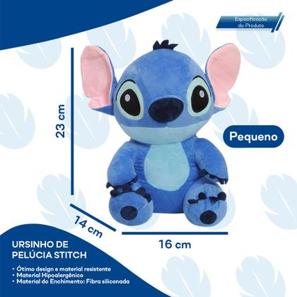 Imagem de Urso de Pelúcia Stitch Fofo Super Macio Desenho Criança