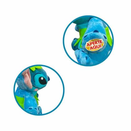 Imagem de Urso De Pelúcia Stitch Hula Com Som 30cm Disney - Multikids