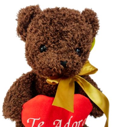 Imagem de Urso de Pelúcia Teddy com Coração 40cm molli025/04600