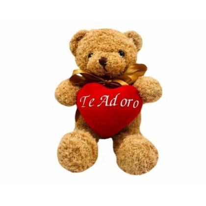 Imagem de Urso de Pelúcia Teddy com Coração 40cm molli025/04600