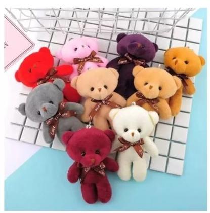 Imagem de Urso Pelúcia Miniatura Coleção Presente Decoração Amor 12cm