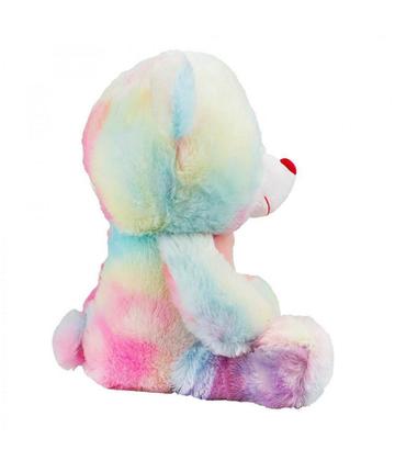 Imagem de Urso Pelúcia Sentado Colorido 31cm