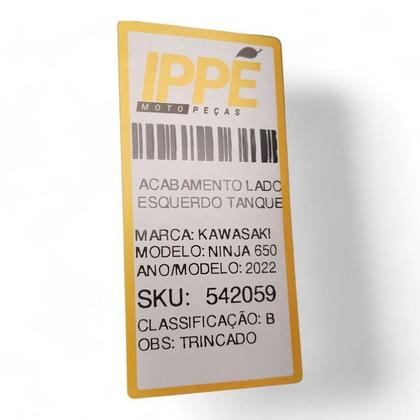 Imagem de USADO: Acabamento Lado Esquerdo Tanque Kawasaki Ninja 650 2022