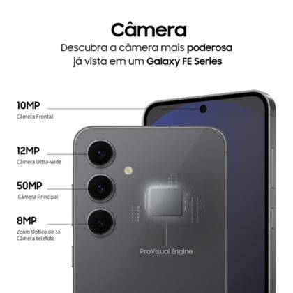 Imagem de Usado: Galaxy S24 Fe 256GB Cinza Excelente - Trocafy - Samsung