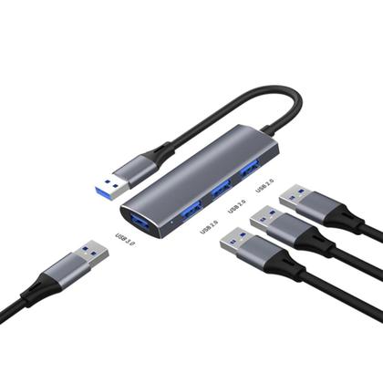 Imagem de USB Hub 4 portas USB 3.0/2.0 Adaptador de hub de dados Divisor