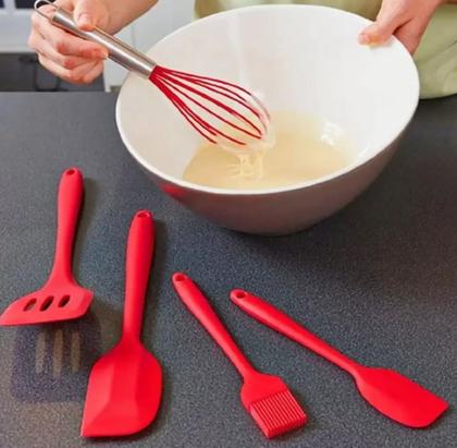 Imagem de Utensílios De Cozinha Silicone com Fue  Kit c/ 5