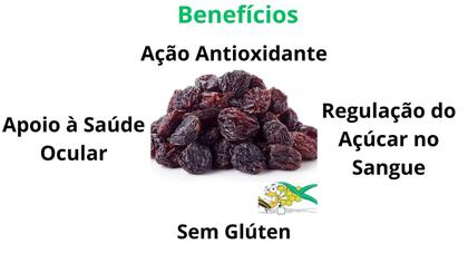 Imagem de Uva Passa Preta 500g Frutas Cristalizadas Para Panetone 500g