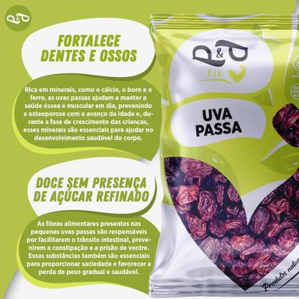 Imagem de Uva Passa Preta sem Semente 250g - P&P