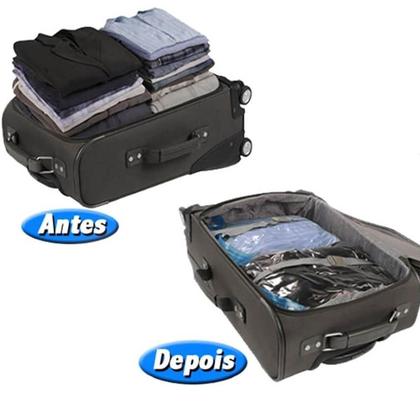 Imagem de Vac Bag Trip 4 Sacos a Vácuo para Viagem 60x40cm Ordene Reutilizável Impermeável