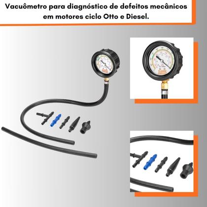 Imagem de Vacuômetro (manômetro de pressão negativa) para diagnostico de motores automotivos - Raven