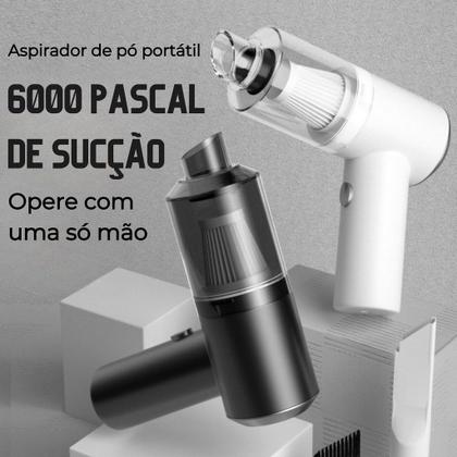 Imagem de Vacuum Cleaner Aspirador de Pó Portátil Recarregável Pequeno pra Carro e Pequenas Limpezas