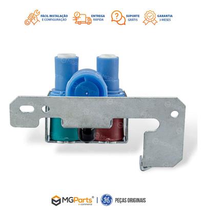 Imagem de Válvula 2 Vias Entrada De Agua Geladeira Side By Side Ge WR57X10032