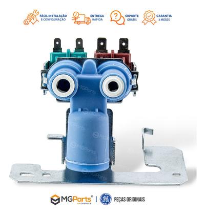 Imagem de Válvula 2 Vias Entrada De Agua Geladeira Side By Side Ge WR57X10032