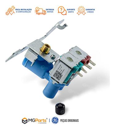 Imagem de Válvula 2 Vias Entrada De Agua Geladeira Side By Side Ge WR57X10032