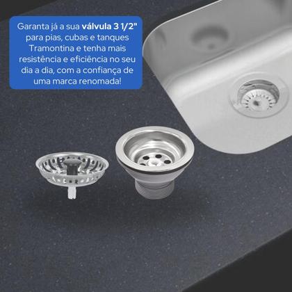 Imagem de Válvula 3 1/2" para Pias Cubas e Tanques Tramontina