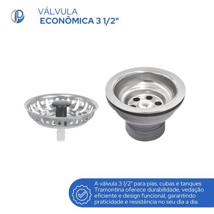 Imagem de Válvula 3 1/2" para Pias Cubas e Tanques Tramontina