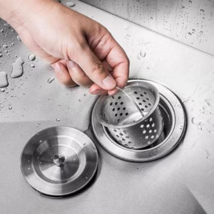 Imagem de Válvula 4 1/2 Ralo De Pia Cozinha Com Cesto Higiênico Demima Acabamento Cromado Cor Prateado