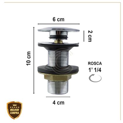 Valvula 7/8 Click Up Inteligente Em Metal Inox Cromado Para Banheiro Pia Cuba Cód. 7721 - Confiança Metais Imagem de Valvula 7/8 Click Up Inteligente Em Metal Inox Cromado Para Banheiro Pia Cuba Cód. 7721