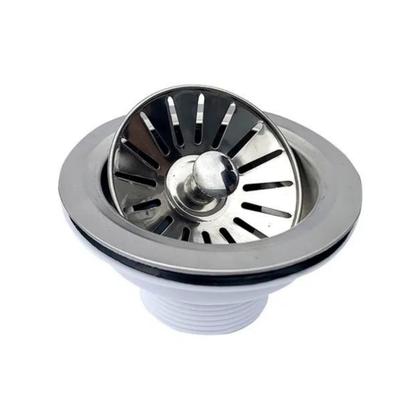Válvula americana 4 1/2 inox e abs pia cozinha ralo cozinha - FLVX HIDRO Imagem de Válvula americana 4 1/2 inox e abs pia cozinha ralo cozinha
