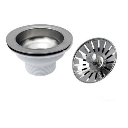 Válvula americana 4 1/2 inox e abs pia cozinha ralo cozinha - FLVX HIDRO Imagem de Válvula americana 4 1/2 inox e abs pia cozinha ralo cozinha
