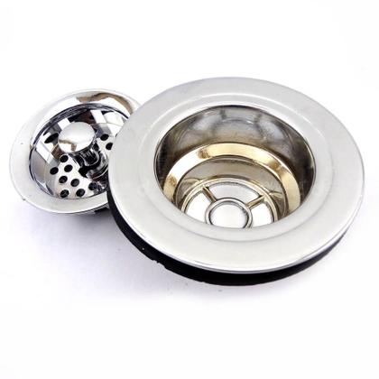 Imagem de Válvula americana p/ pia cromada c/ cesto metal 3.1/2 x 1.1/2 257 - pison