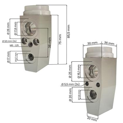 Imagem de Válvula Block Ar Condicionado Chevrolet Agile Cobalt Onix