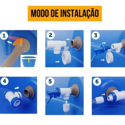 Imagem de Válvula Blukit p/ Caixa dÁgua Duchão com Dupla Retenção