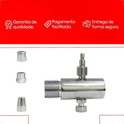 Imagem de Valvula blukit redutora fluxo latao cromado c/registro integrado para filtro