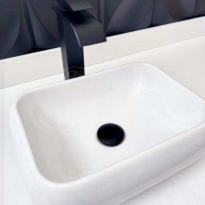 Imagem de Valvula Click 1 1/4 Com Ladrão Lavabo Aço Inox Ralo para Pia de Banheiro Cuba 40mm Valvula de Escoamento Lavatorio