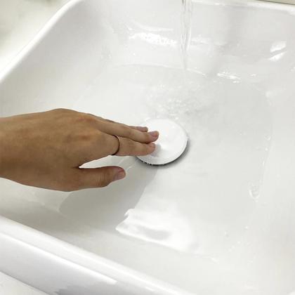 Imagem de Valvula Click 7/8 Ceramica Branca Ralo Pia Banheiro Escoamento Cuba 30mm Valvula Inteligente Para Lavatorio Lavabo Ralo Click Up Corpo Aço Inox