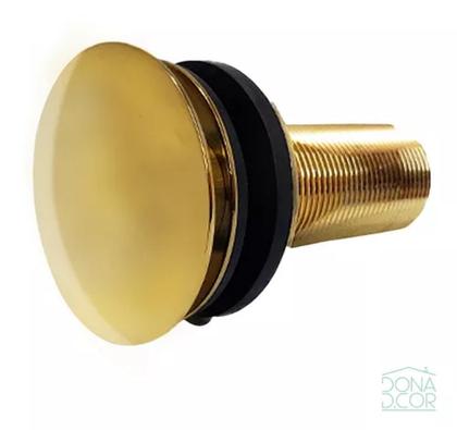 Imagem de Válvula Click Dourada 7/8 Em Metal Para Bancadas E Cubas