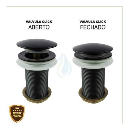 Imagem de Válvula Click Up Inteligente Em Aço Inox Pia Cuba 7/8  Cores